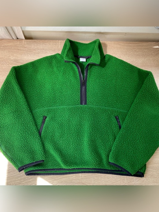 Aritzia Jackets & Blazers - Aritzia TNA Polartec Fleece Mockneck Jacket Green Small